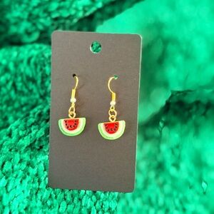 Watermelon Slice Earrings